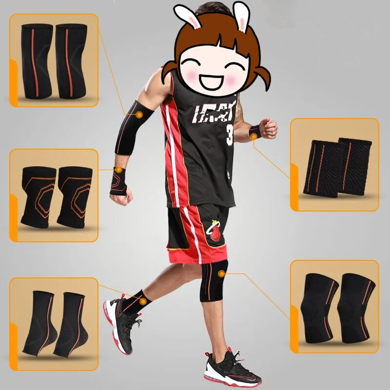 Наколенники защитные мужские спортивные наборы для баскетбола тренажерного