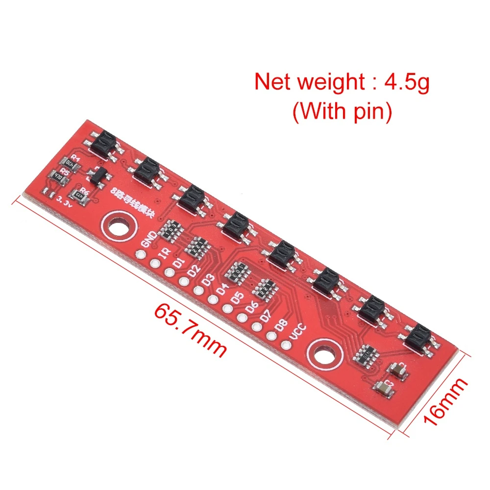 Слежения модуль инфракрасного обнаружения Сенсор DIY для Arduino 8-канальный