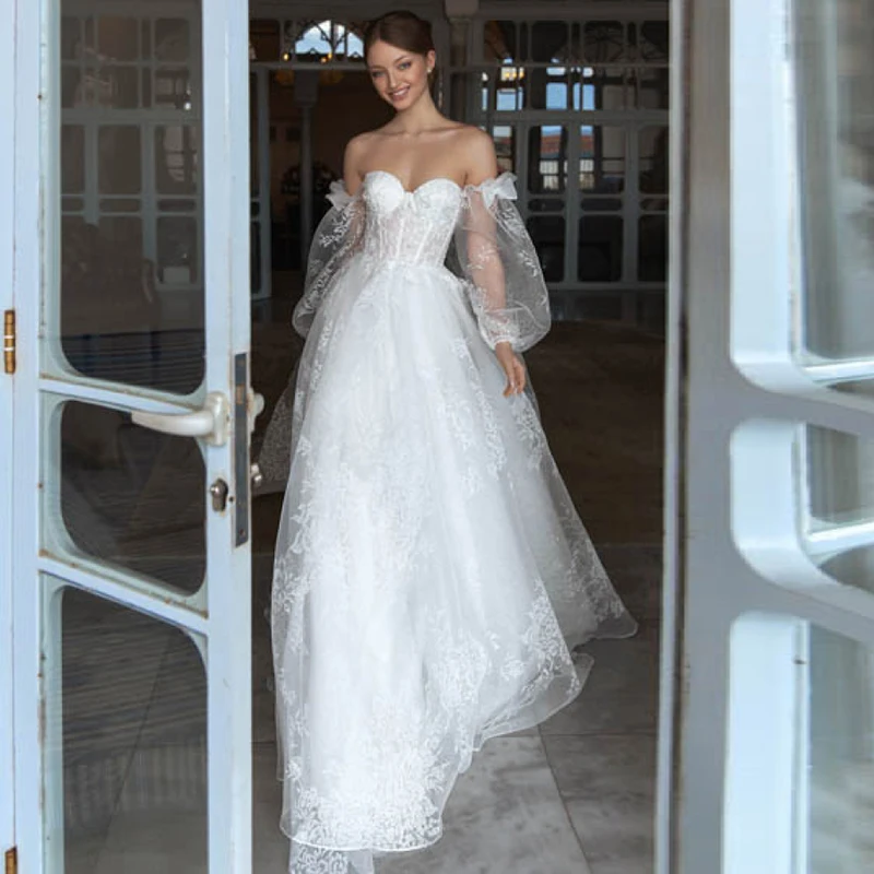 

Элегантное богемное свадебное платье, искусственное съемное свадебное платье в стиле бохо, свадебное платье