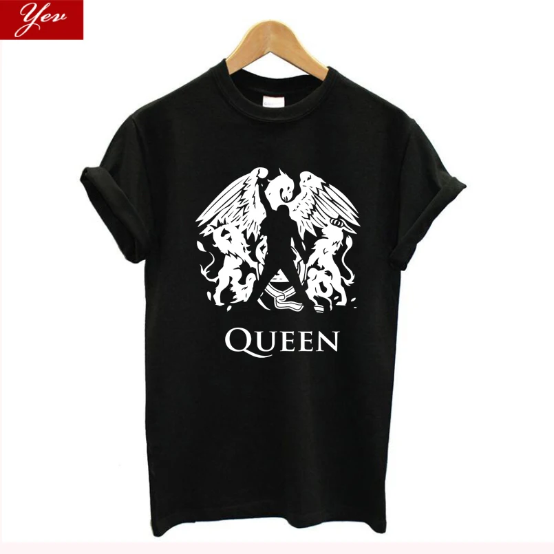Блестящая рок-группа queen футболка для женщин размера плюс хлопок Летняя женская футболка, винтажная уличная футболка femme harajuku