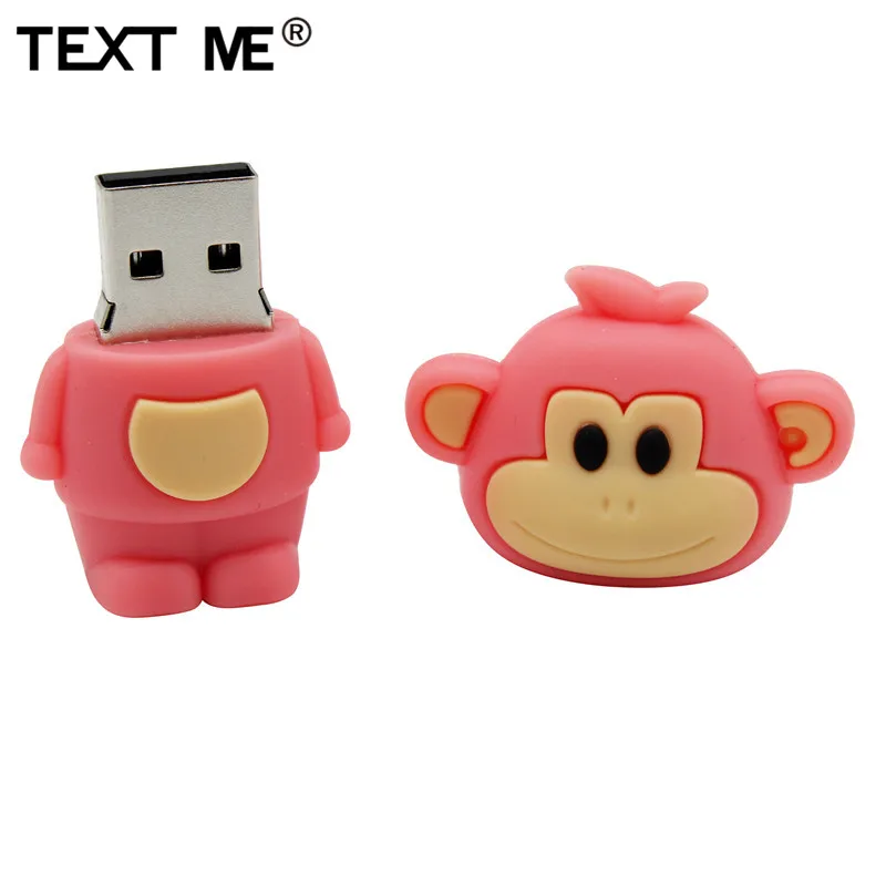 TEXT ME cartoon Animal monkey 64GB USB 2.0 usb flash drive 4GB 8GB 16GB 32GB pen | Компьютеры и офис