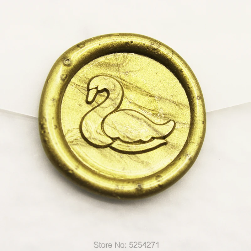 Лебедь дизайн воск печать штамп Животное упаковка подарок Воск для обертывания