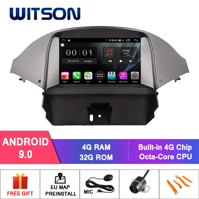 WITSON S300 Android 9,0 автомобильный DVD для CHEVROLET ORLANDO 2012 8 Восьмиядерный 4 Гб ОЗУ 32 ГБ флэш gps+ ГЛОНАСС+ wifi/4G+ DSP+ DAB+ OBD+ TPMS