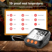 tuya bluetooth compatible digital meat thermometer bbq kitchen cooking oven water temperature measurement with probe timer