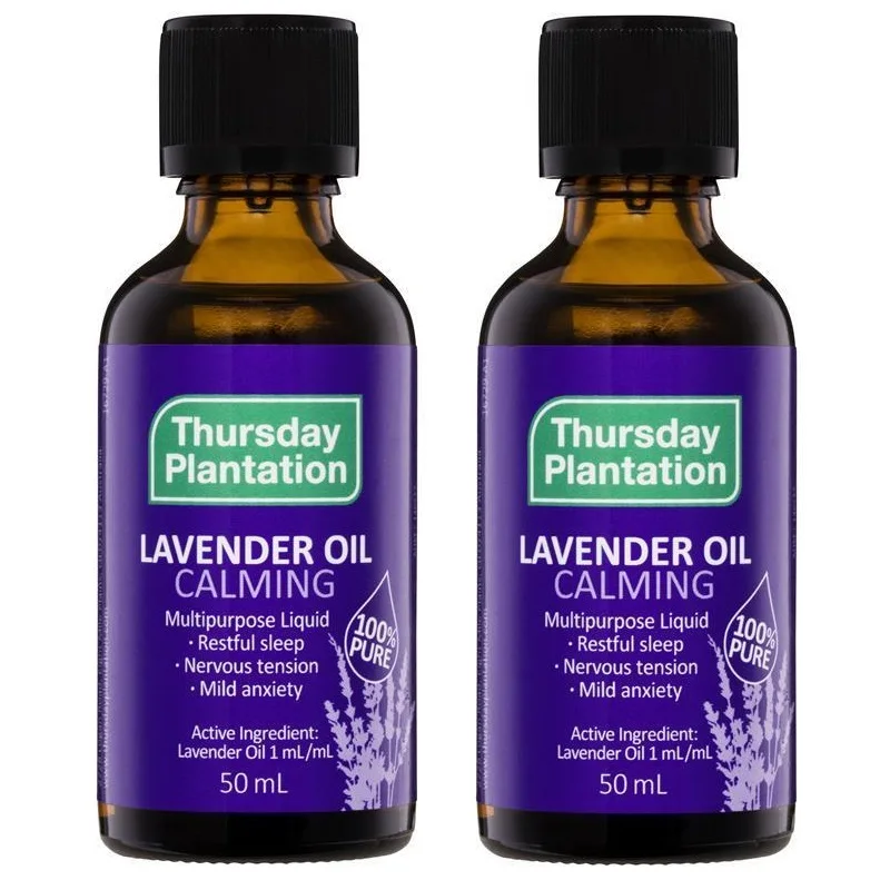 

2PACK Thursday Lavender Aromatherapy Essential Oil 50ML for Calm Stress Relax Mind Quality Sleep Nervous Tension Headache Relief