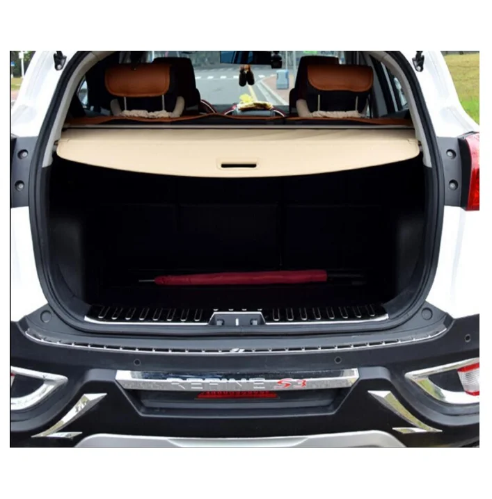 

High quality Car Rear Trunk Security Shield Cargo Cover For 2018-2019 Ford Escape Kuga 2018 2019 ( black, beige)