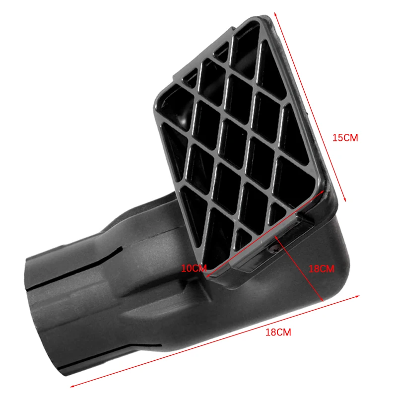 

1PC Intake Head Black Car Air Intake Ram Fit Off Road Replacement Mudding Snorkel Head Air Intake Ram Head For SUV Car
