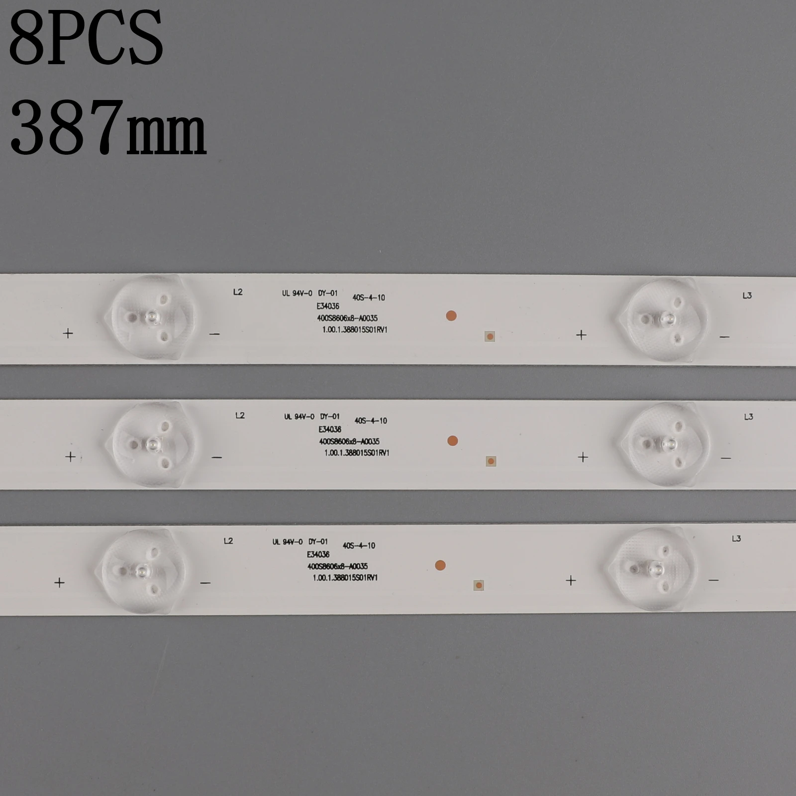 New 40 PCS/lot 5LED 387mm LED backlight strip for Philco PH40R86 400S8605X8-B0040 E34036 40S-4-10 1.00.1.388015S01R V1