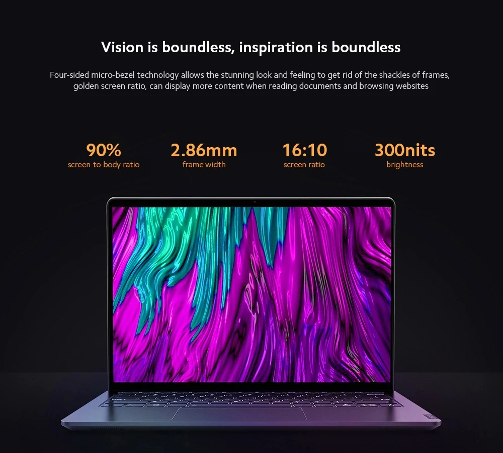 Lenovo Xiaoxin Pro 13 Ultrabook - AMD Ryzen 7, 16GB RAM, 512GB SSD, 13.3