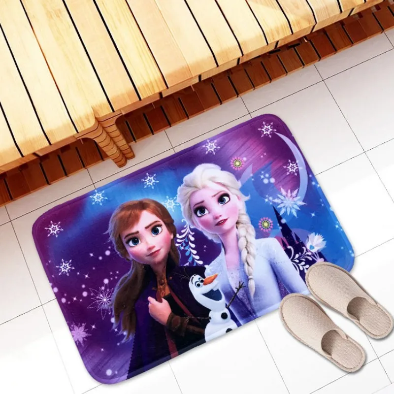 Фланелевый коврик для ванной Frozen Elsa Anna впитывающий мягкий комнаты ковер душевой