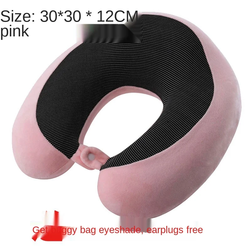 

Thailand Latex U-shaped Pillow Head Cervical Pillow Neck Protection Plane Travel Pillow Portable Removable and Washable