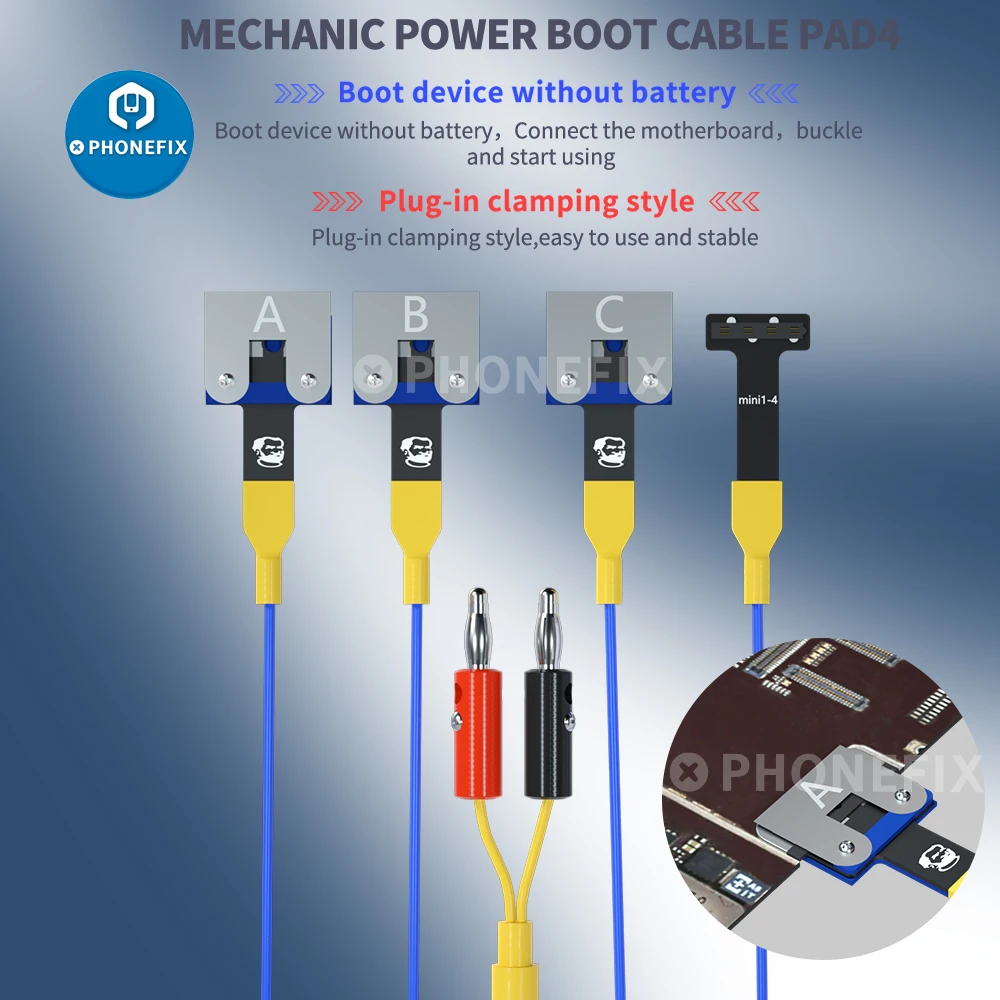 

Mechanic Power Boot Cable PAD4 For iPad 456 Mini 1234 iPad Pro DC Power Supply Boot Test Cable Motherboard Repair Test Boot Line