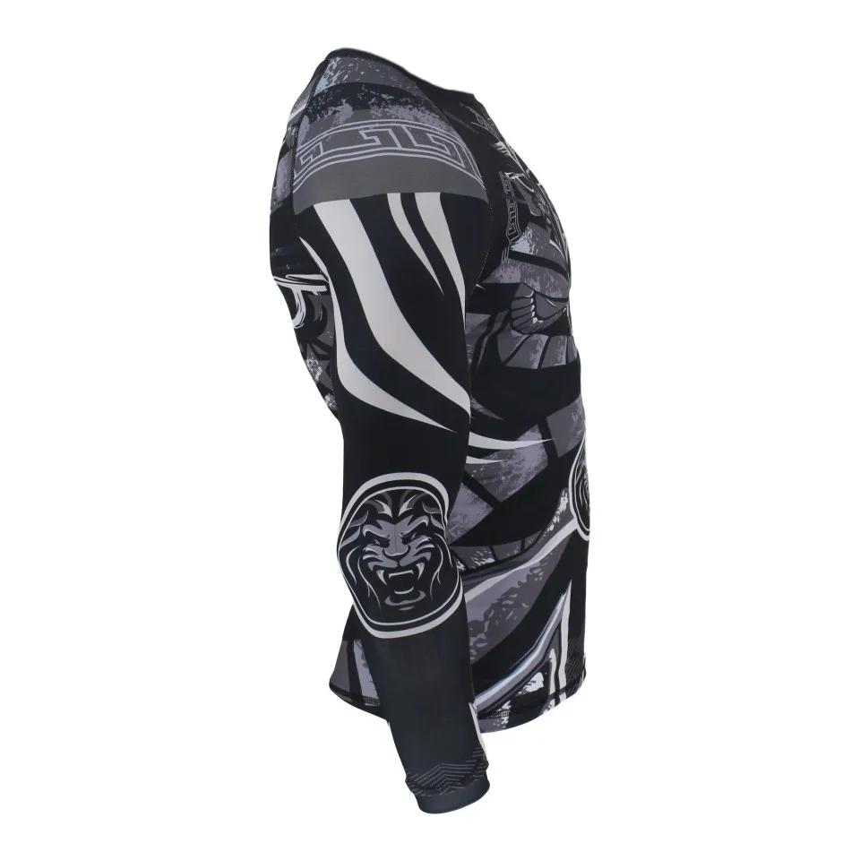 WTUVIVE бокс ММА самурайская броня дышащий Рашгард фитнес бой Толстовка