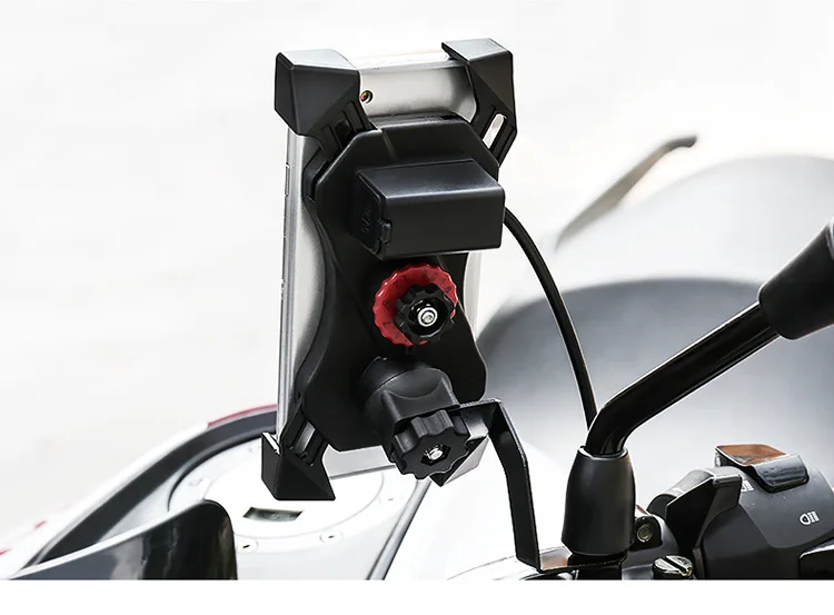 Универсальный держатель для телефона moto rcycle с поворотом на 360 градусов, держатель для телефона на руль, перезаряжаемое зеркало для мотокросса, держатель для сиденья