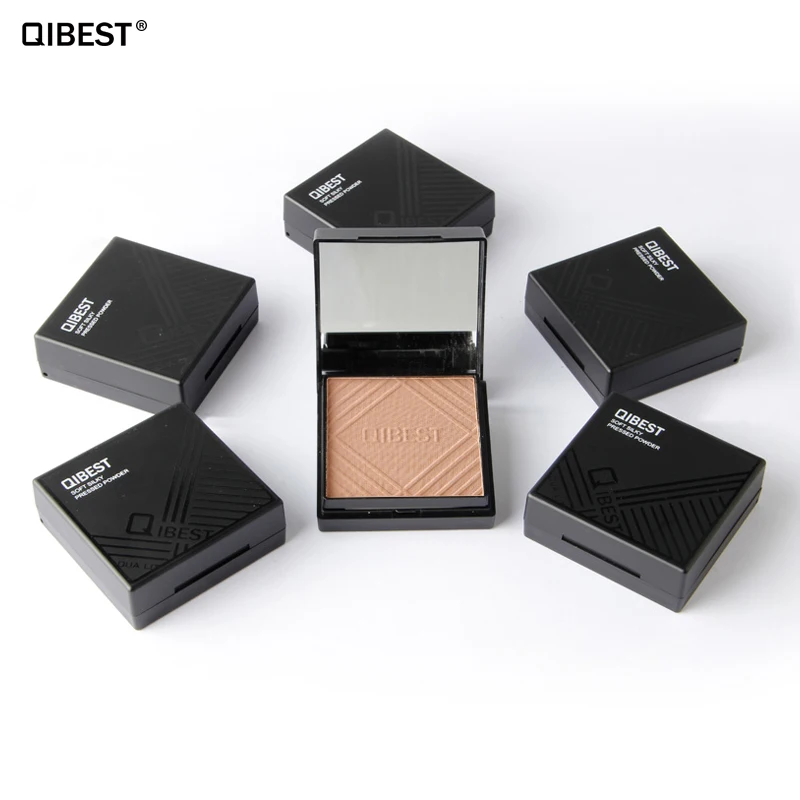 Макияж QIBEST пудра для лица водостойкая отбеливание ярче матовая масляная