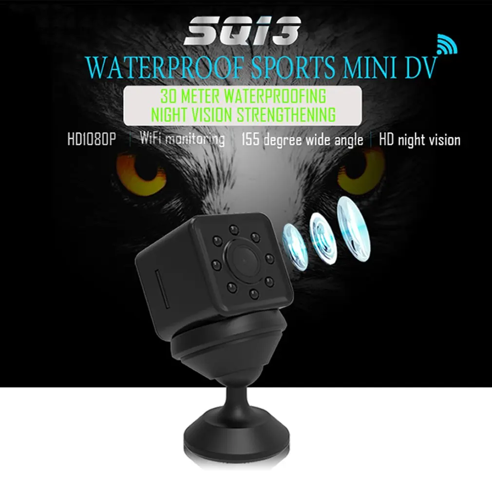 SQ13 HD wifi маленькая мини ip-камера камера 1080P видео датчик ночного видения Видеокамера микро камера s DVR регистратор движения видеокамера SQ13