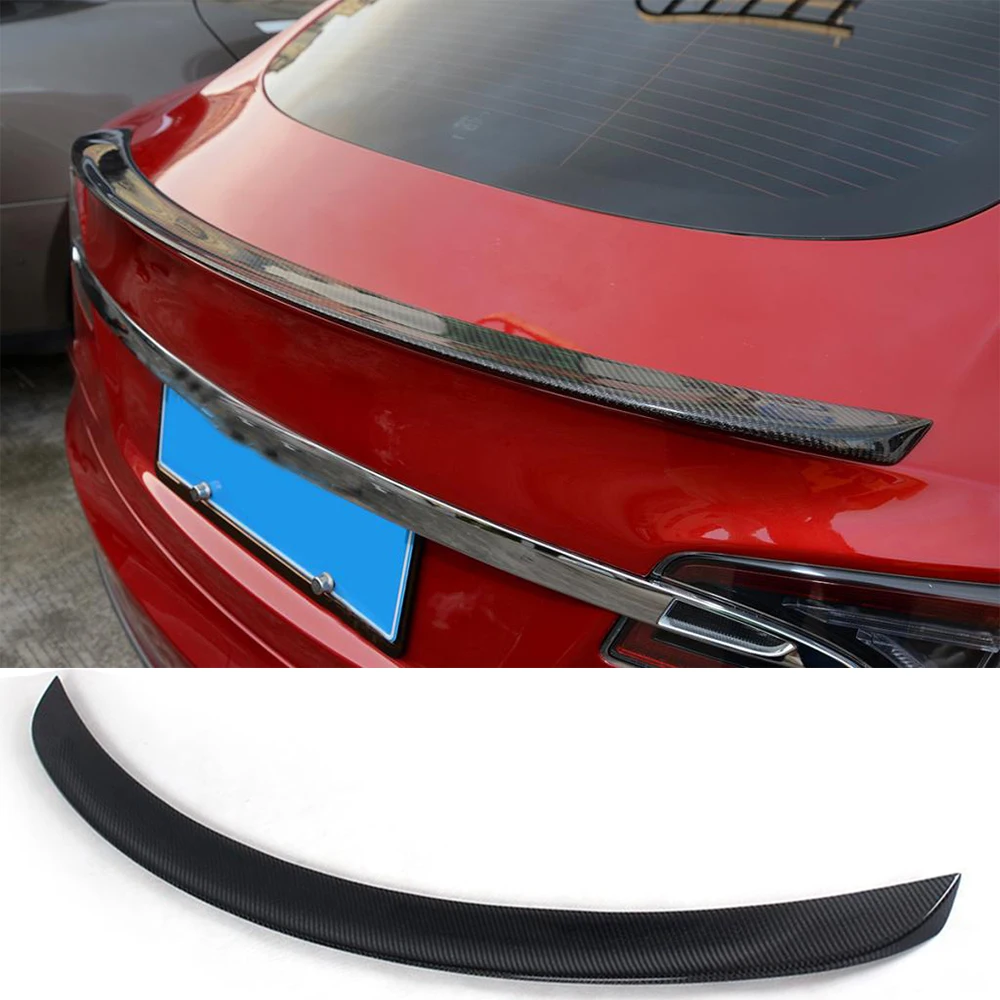 Спойлер на задний багажник, крыло для Tesla Model S Sedan 60 70 75 85 90 D P85D P90D P100D 2012- матовый глянцевый спойлер из углеродного волокна