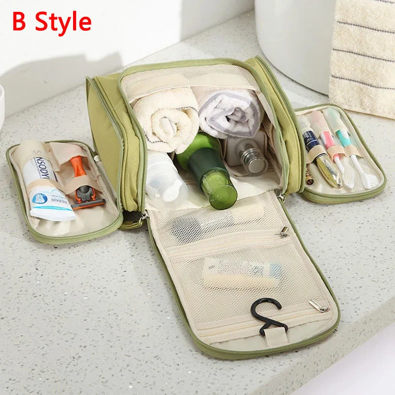 Women Portable Make Up Bag Folding Travel Woman Cosmetic Organizer Vanity Toiletry For Shower Makeup Pouch Toilet Bags | Багаж и сумки