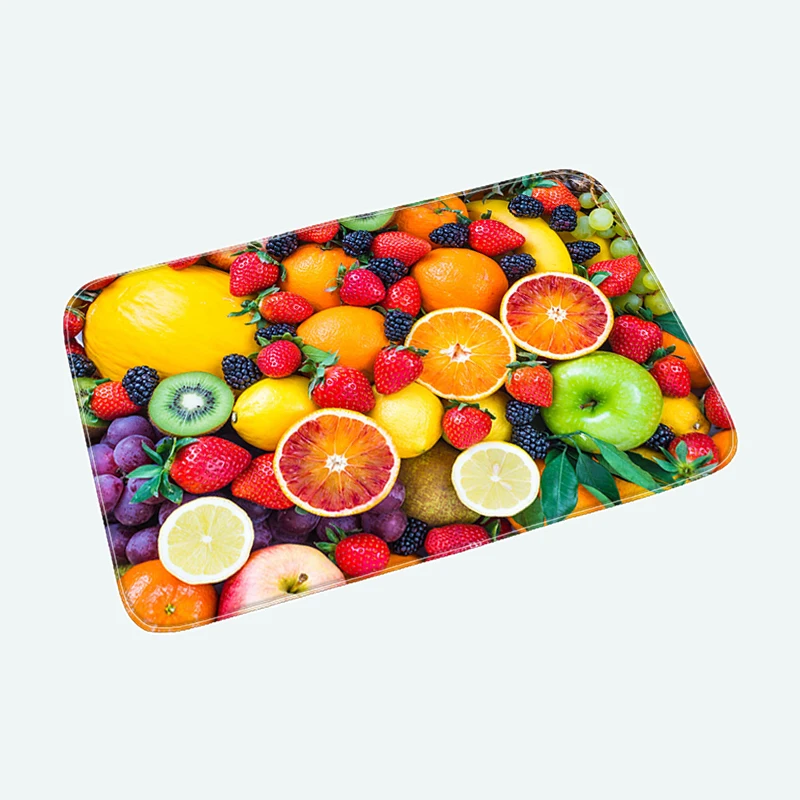 Коврик Apple с рисунком для прихожей кухни входа хлопковые ковры фланелевый