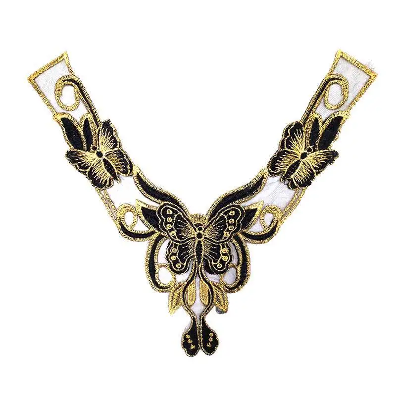 Вышитый воротник для шеи сделай сам Водорастворимая марлевая сетка Женская