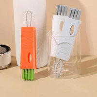 durable cup lid brush multi functional rotatable easy to switch bottle cap brush for household bottle cap brush