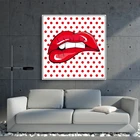 Настенная Картина на холсте с Энди вархолом, абстрактные сексуальные постеры и принты с красными губами, настенные картины для гостиной, домашний декор