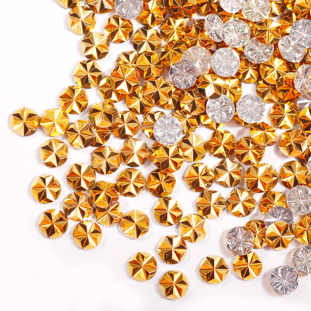 Швейные принадлежности 5 мм полимерные стразы на Форма цветок Flatback Стразы Костюм