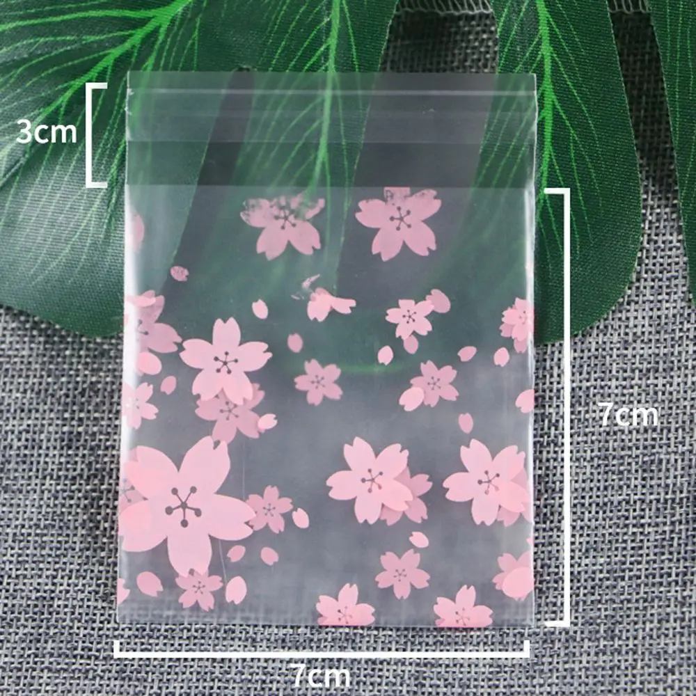 100 шт./лот конфетный пластиковый пакет для печенья в горошек вишневого цвета