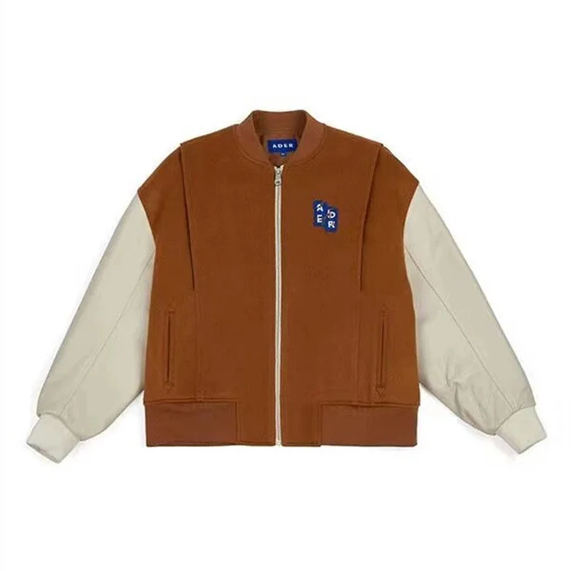 

Мужская/Женская шерстяная куртка с вышивкой в виде букв