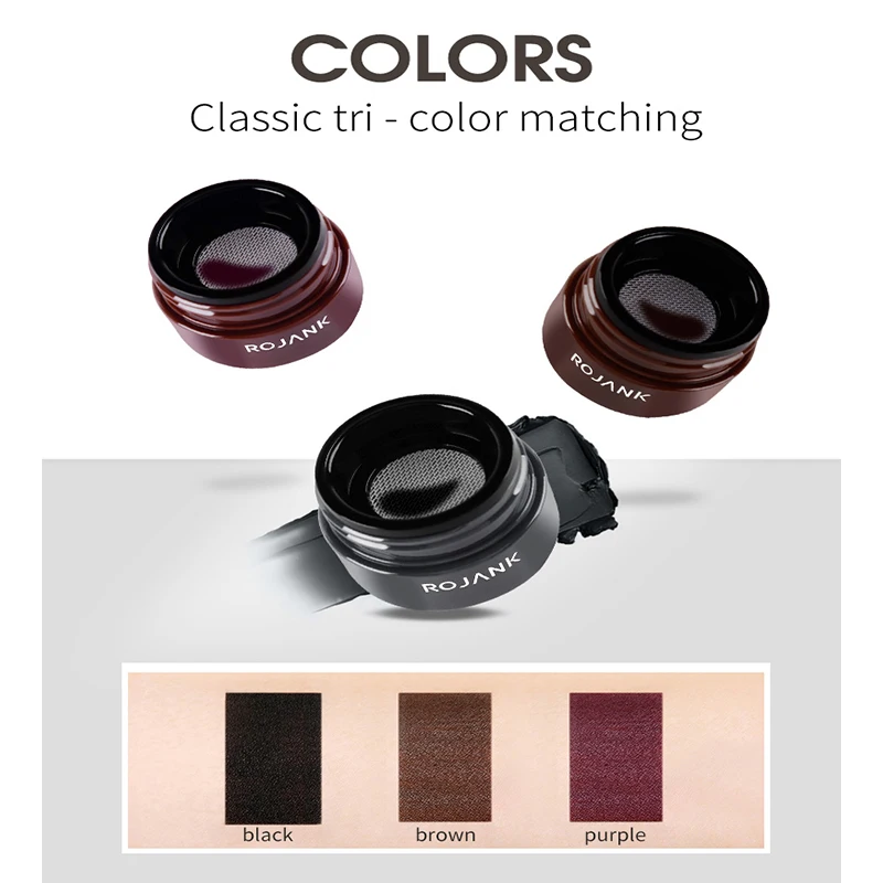 

ROJANK Black Eyeliner Waterproof Eyeliner Gel Makeup Cosmetic Gel Eye Liner With Brush 24 Hours Long-lasting Eye Liner Cream Kit