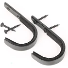 2 шт., вешалка для хранения винтовок, дробовиков, крючков для крепления на стену, вешалки для любых винтовок, дробовиков, луков с мягкой подкладкой и гвоздями