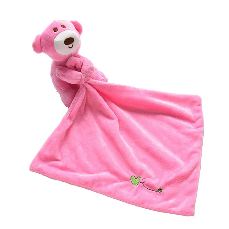 

Creative New Baby Kids Comforter Washable Blanket Teddy Bear Soft Smooth Toy Stuffed Bear Baby Soothing Towel Doll