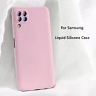 Чехол для Samsung Galaxy M32, чехол для Samsung Galaxy M32, A22, A12, Оригинальный чехол-накладка из жидкого силикона для Samsung Galaxy M32