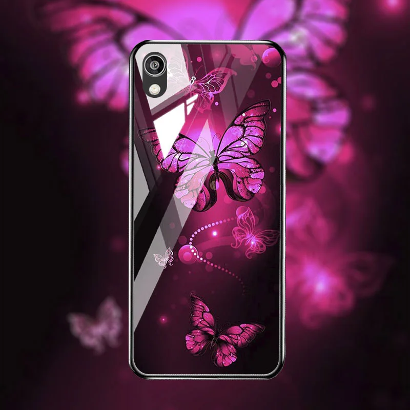 M088 Закаленное Стекло чехол для телефона для huawei Y5 Y6 PRO Y7 Y9 крышка Стекло чехол для huawei Y5 Y7 prime Y9 крышка - Цвет: M088