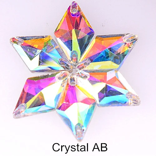 Crystal AB Стразы с ромбовидным хрусталем, пришивные стразы с плоской задней стороной, стразы для шитья свадебного платья B2706 - Цвет: Crystal AB