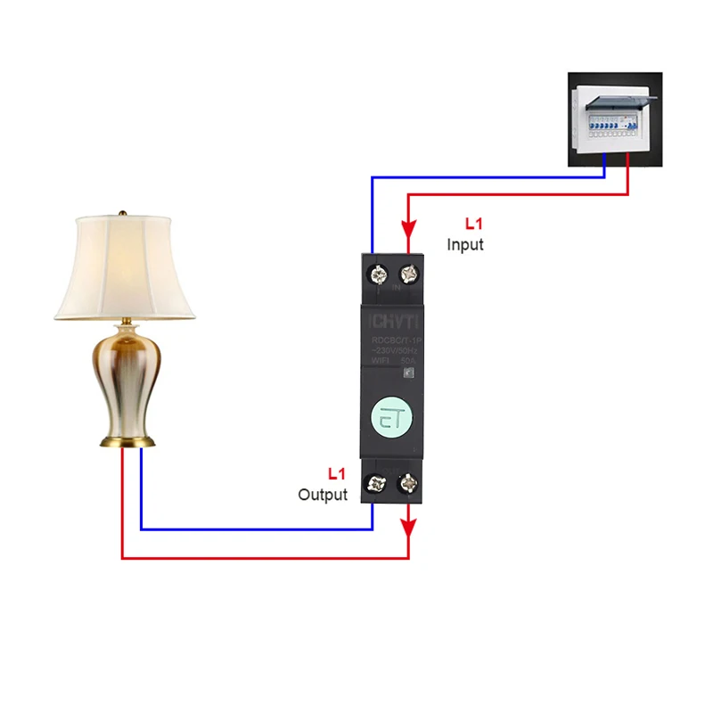 Interruptor de Interruptor Inteligente com Alexa Casa para Casa Tuya Wifi Google Inteligente 63a 11 Disjuntores