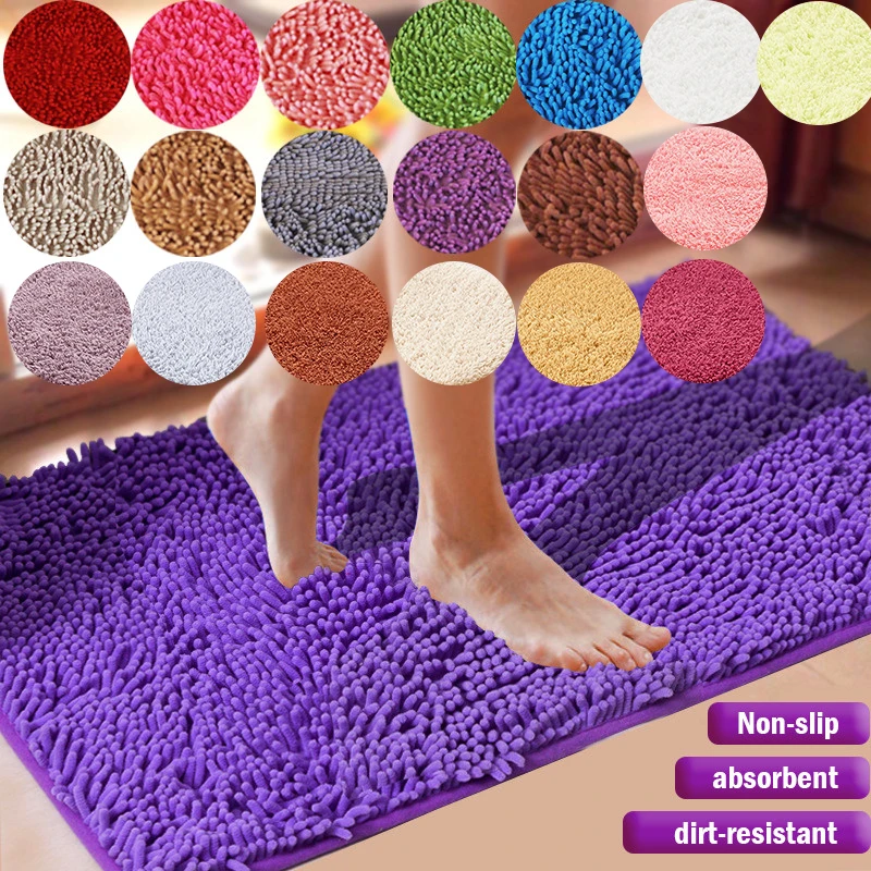 

1PC Bath Mat Cheap Large Size Thicken Memory Carpet Rugs Toilet Bathtub Room Liing Room Door Bathroom Absorbent Foot Floor Mats