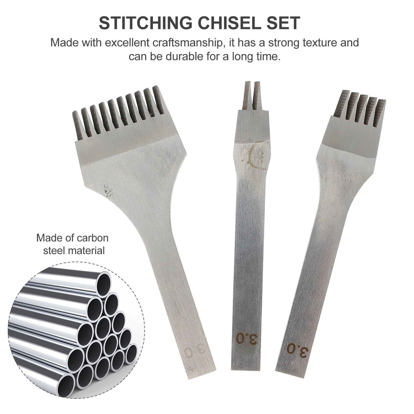 Профессиональный дырокол для кожи 3 шт. | Дом и сад