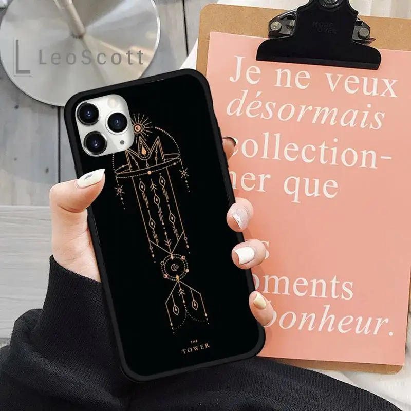 

Tarot Cards Tattoo Phone Cases for iPhone 11 12 pro XS MAX 8 7 6 6S Plus X 5S SE 2020 XR
