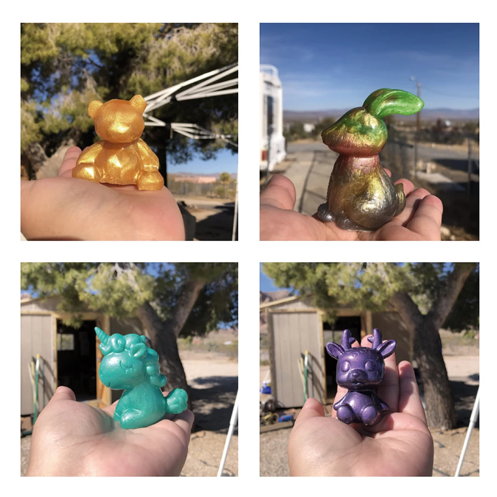 3D Animal Epoxy Resin Silicone Molds For Keychain Pendant 3D Lion Bear Candle MoldDIY Crafts Decorations Jewelry Making Tools