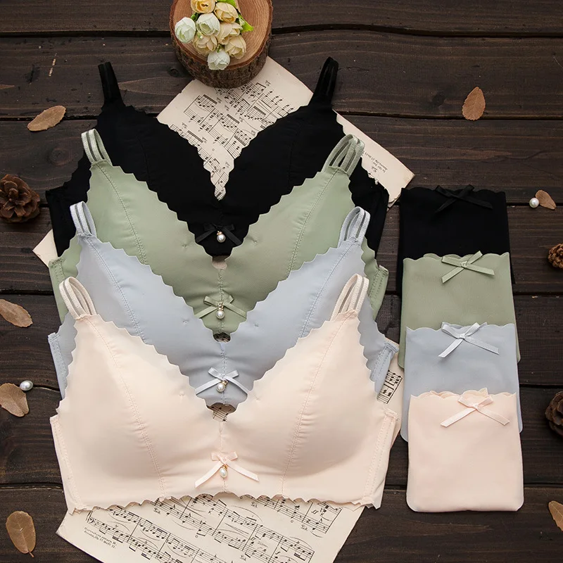 Нижнее белье для женщин без стального кольца отметки бюстгальтера тонкий