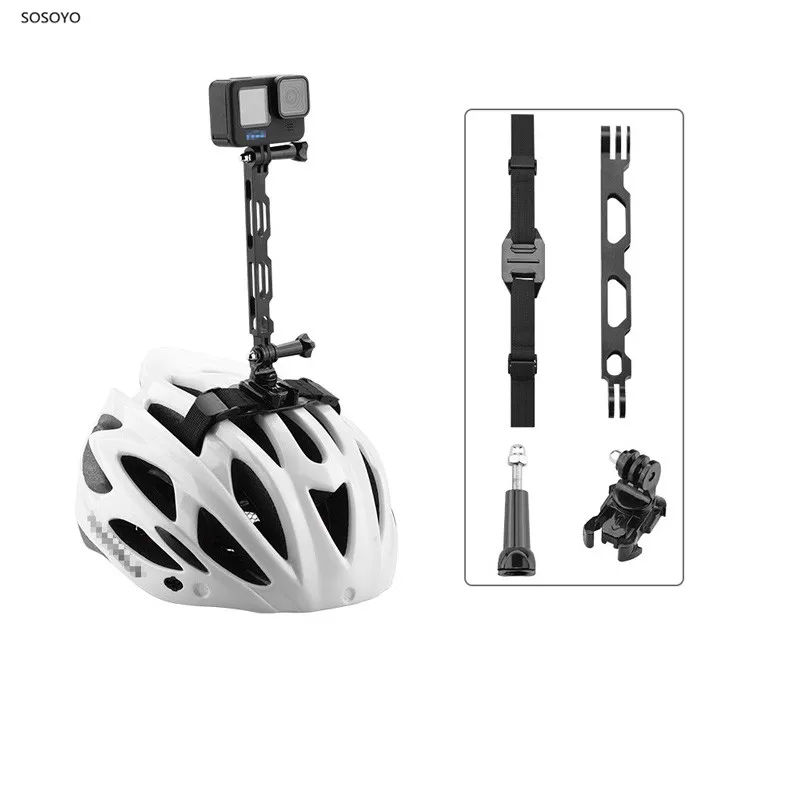 

Extension Arm Metal Pole Helmet Seat Belt Riding Fixed Mount Bracket For Gopro 10 9 8 7 6 Insta360 Action Camera Accessories