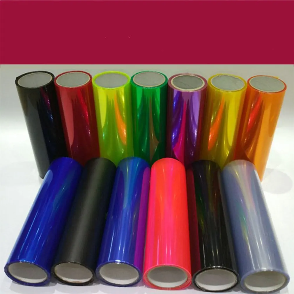 30*100 см сменные цвета наклейки полупрозрачная пленка для фар задних фонарей