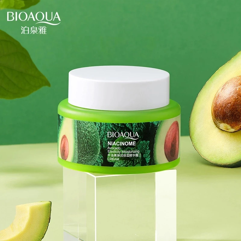 

50g Avocado Face Cream Hyaluronic Acid Natural Shea Butter Moisturizing Nourishing Anti-Aging Oil-control Whitening Skin Care