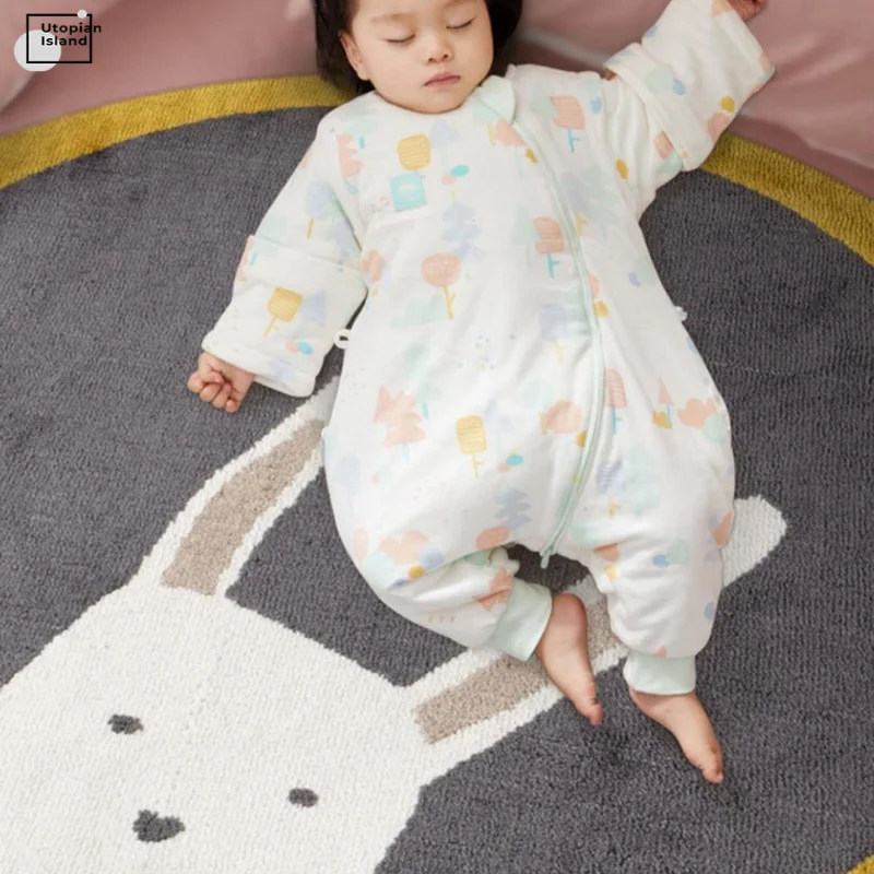 Пушистый Ковер для гостиной круглые коврики спальни Детский ковер ползания