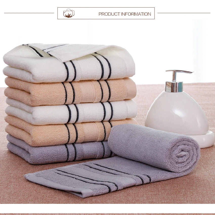 100% хлопок толстый полосатый Мягкий банный спа набор кухонных полотенец для рук и