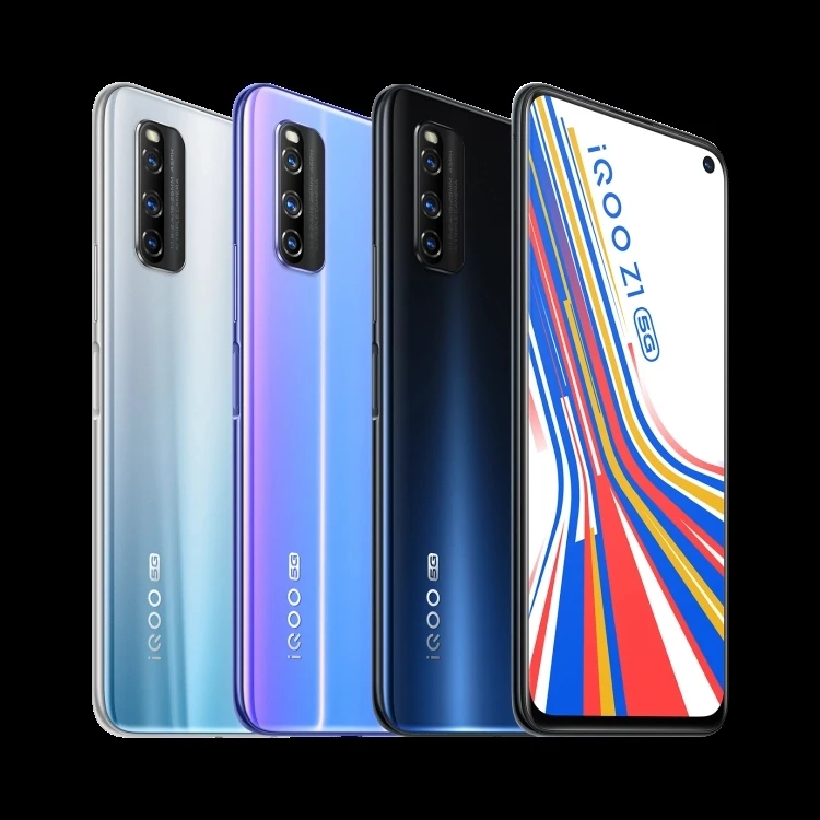 VIVO IQOO Z1 5G Celular MediaTek 1000 плюс отпечатков пальцев + Face ID 6 57 ''поры полный Экран 44W