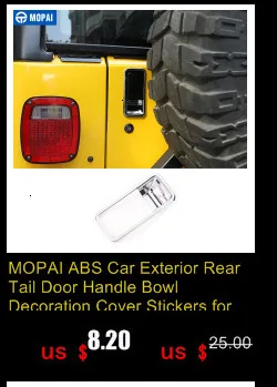 MOPAI Автомобильный задний фонарь держатель антенны для Jeep Wrangler TJ 1997-2006 Автомобильный задний фонарь антенный кронштейн для Jeep Wrangler TJ аксессуары