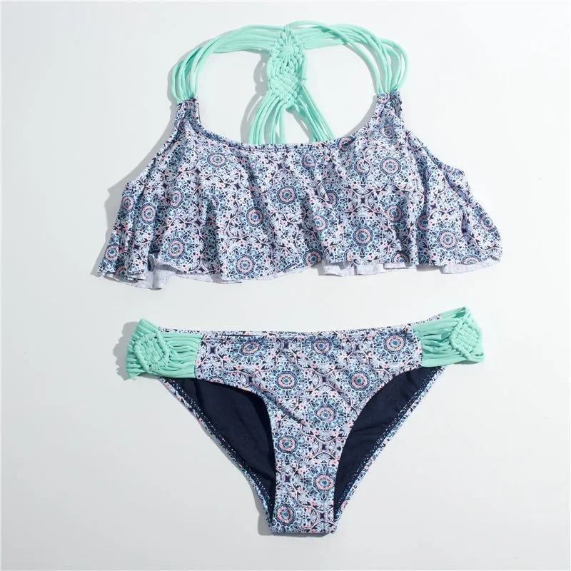 Купальный костюм бикини 2019 плюс размер купальник женский лоскутный купальный с