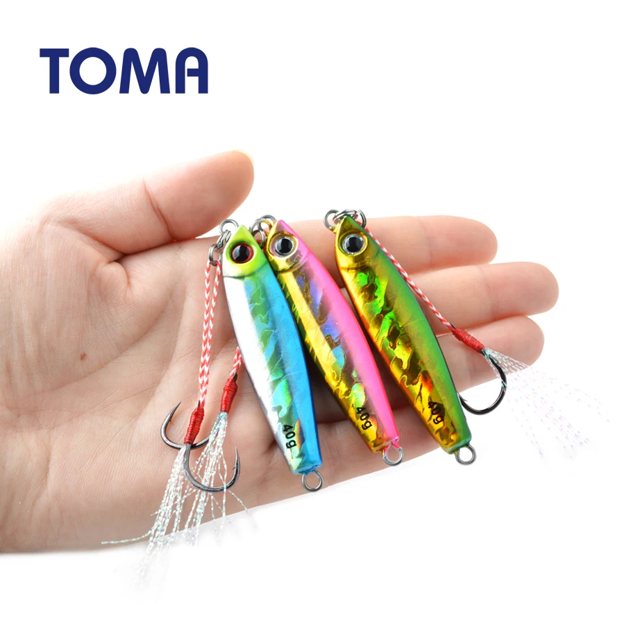 Тома 1 шт./лот мини джиг медленное движение дергающаяся Приманка 7g 14 гр 28 г 40